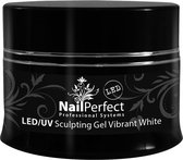 LED/UV Sculpting Gel Vibrant White 45gr - Nagel verlenging