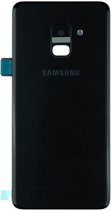 Achterkant met camera lens voor Geschikt voor Samsung Galaxy A8 Plus (2018) - Zwart