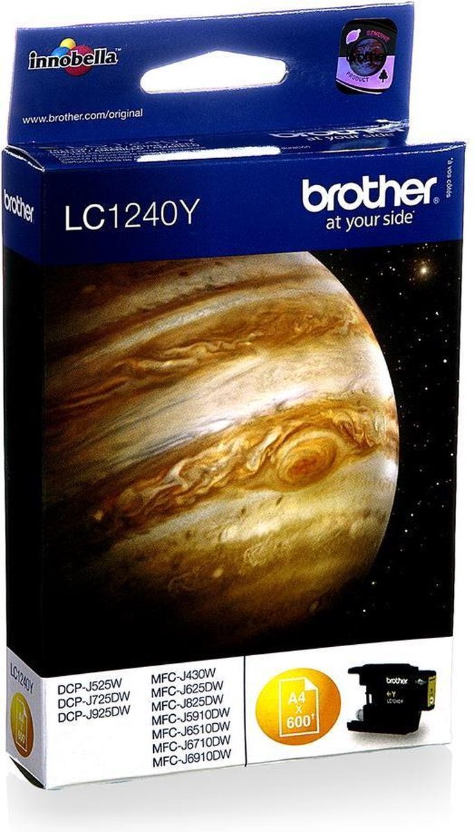 Brother LC-1240 - Inktcartridge - Geel