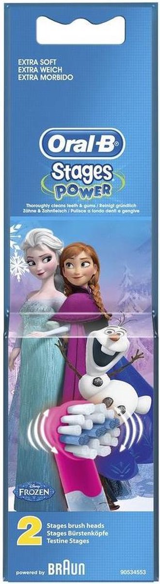 vleugel Onaangenaam potlood Oral-B Stages Power - Disney Frozen - Opzetborstels - 2 stuks | bol.com