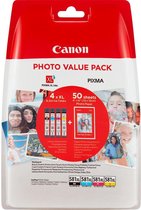 Canon Pack économique cartouches d'encre à haut rendement CLI-581XL BK/C/M/Y + papier photo