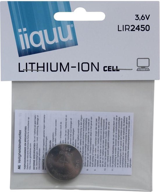 seinpaal Sceptisch De Alpen IIQUU LIR2450 Knoopcel Lithium | bol.com
