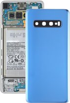 Batterij achterkant met cameralens voor Galaxy S10 (blauw)
