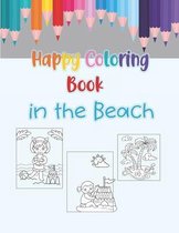 Happy Coloring Book In The Beach