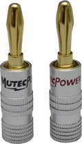 MutecPower banaanstekkers - audiokabel- 24k verguld - 24 pak