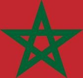 Marokkaanse vlag 30x45cm