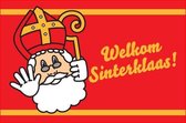 welkom Sinterklaas vlag 70x100cm