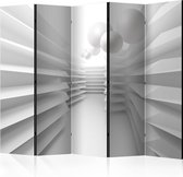 3D Tapijt Vouwscherm - Kamerscherm - Scheidingswand - White Maze II [Room Dividers] 225x172 -3D Tapijt