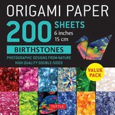 Origami Paper 200 sheets Birthstones 6  (15 cm): Photographic Designs from Nature