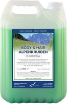 Body & Hair Alpenkruiden - 5 liter - 2 in 1 voor lichaam en haar.