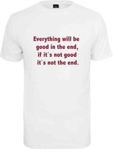 Urban Classics Dames Tshirt -2XL- Everything Will Be Good Wit