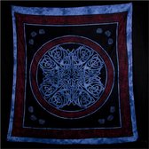 Grand foulard B12 - Keltisch design - Celtic Blauw - Wandkleed - Bedsprei - Strandlaken