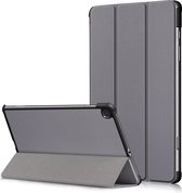 Samsung Galaxy Tab S6 Lite hoesje - 10.4 inch -  Tab S6 Lite hoesje Tri fold Bookcase met stand grijs