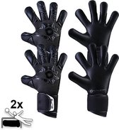 2 Paar Elite Neo Black Keepershandschoenen - Maat 11 (+ gratis naambedrukking)