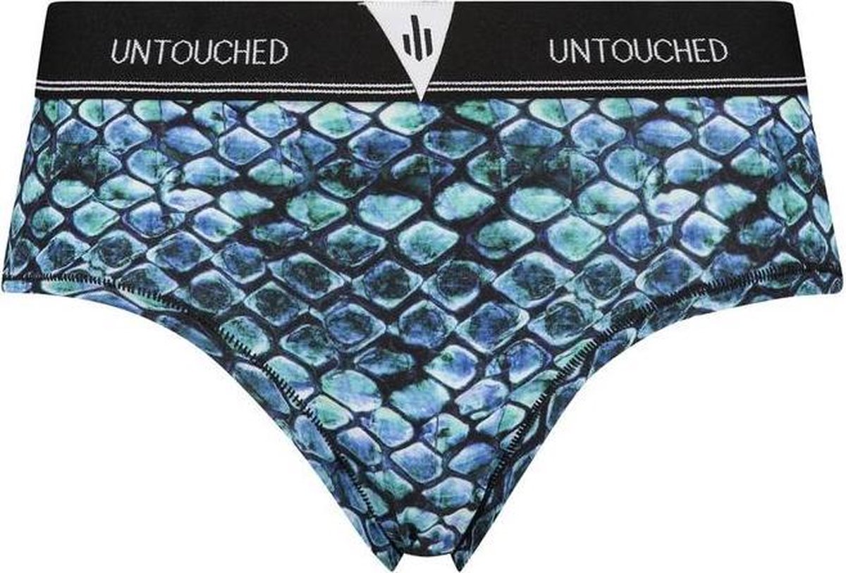 Untouched boxershort hipster dames - ondergoed dames - duurzaam - perfecte pasvorm - Reptile Hipster L