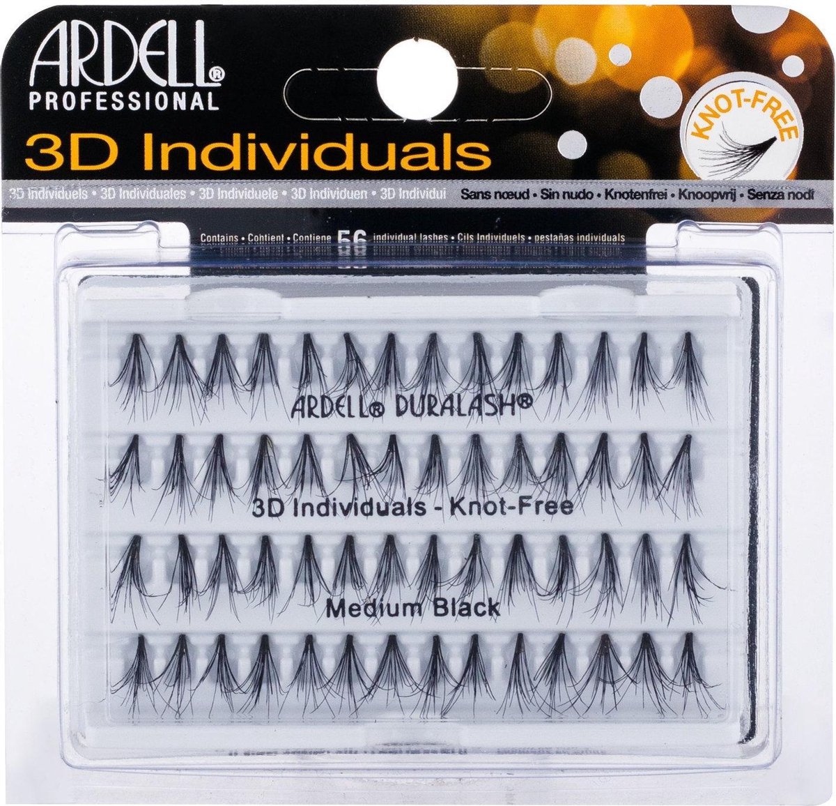 Ardell - 3D Individuals Duralash Knot-Free - Umělé řasy Medium Black - 56.0ks