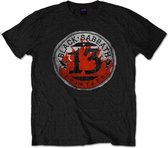 Black Sabbath Heren Tshirt -XL- 13 Flame Circle Zwart