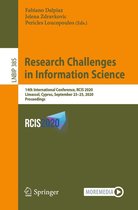 Lecture Notes in Business Information Processing 385 - Research Challenges in Information Science