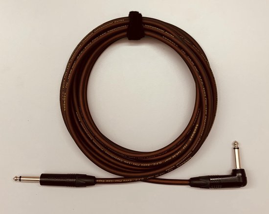 Foto: Gitaarkabel tasker neutrik professionele gitaar kabel t33np2rxb23br kleur transparant brown cola lengte 3meter handgemaakt nl