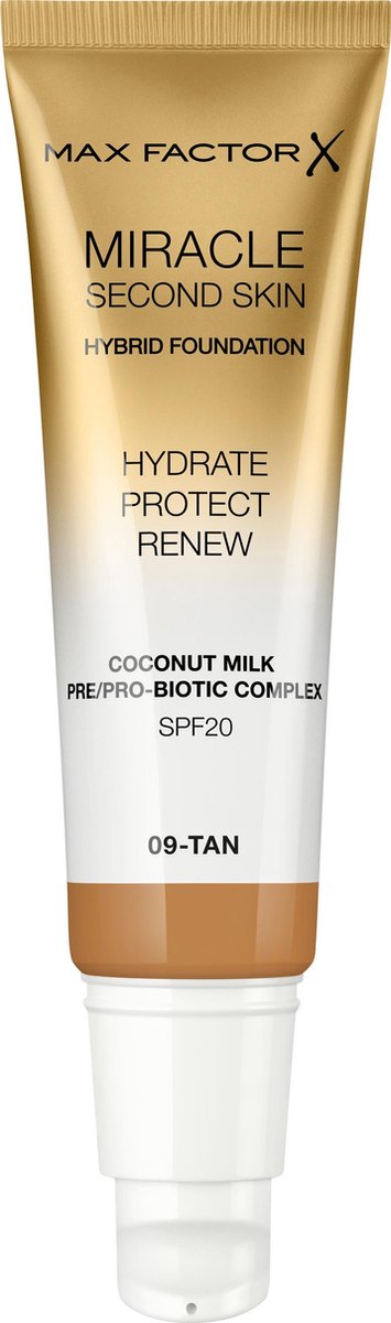 Max Factor Miracle Second Skin Foundation - 09 Tan