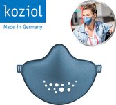 Koziol Community Gezichtmasker - met gratis 1 filter - mondkapje - organic blue