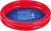 Rood/blauw rond opblaasbaar baby zwembad 60 cm - Buitenspeelgoed waterspeelgoed - Pierenbadje/kinderzwembad