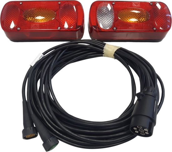 Aspöck Midipoint 2 Set - Leuchten Links + Rechts Mit 6m Kabel 13-polig, Für Anhänger & Wohnmobile