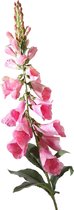 Viv! Home Luxuries Vingerhoedskruid - zijden bloem - donker roze - topkwaliteit