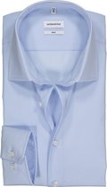 Seidensticker slim fit overhemd - lichtblauw - Maat: 41 - Strijkvrij - Boordmaat: 41