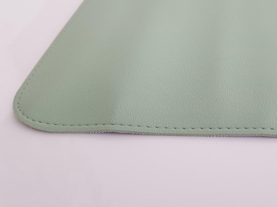 Bureau mat onderlegger | Mint groen - kunstleer | 60 x 40 cm | Muismat |  Desktop mat |... | bol.com