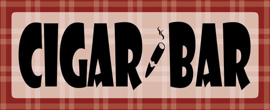 Wandbord - Cigar Bar