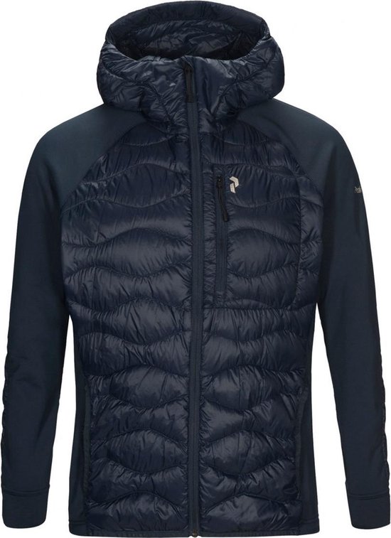 Peak Performance Helium Hybrid Hooded Jacket Donsjack M Blauw