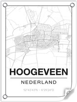 Tuinposter HOOGEVEEN (Nederland) - 60x80cm
