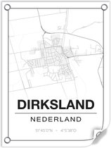 Tuinposter DIRKSLAND (Nederland) - 60x80cm