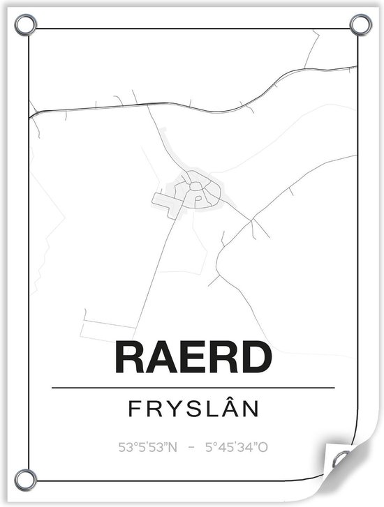 Tuinposter RAERD (Fryslân) - 60x80cm