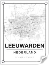 Tuinposter LEEUWARDEN (Nederland) - 60x80cm