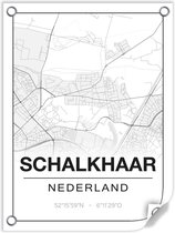 Tuinposter SCHALKHAAR (Nederland) - 60x80cm