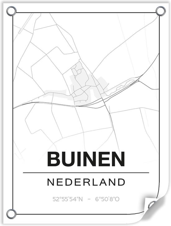 Tuinposter BUINEN (Nederland) - 60x80cm