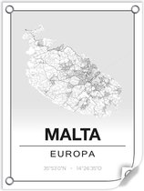 Tuinposter MALTA (Europa) - 60x80cm