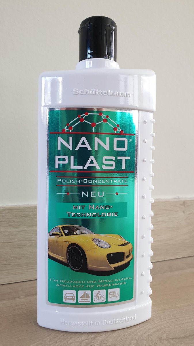 De snuffelaar Nano Plast Car polish | Autopolish Polijstmiddel | Polijstpasta | 500ml | Krasvrije autolak met diepe glans | auto | boot | brommer