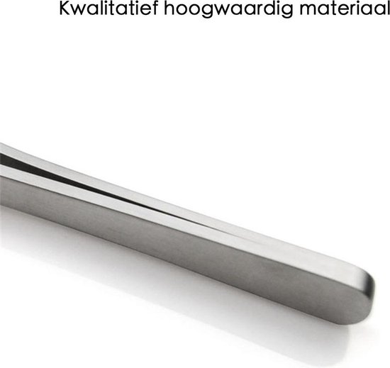 Keukenpincet - 30 cm - RVS - Zilver - Kookpincet - Vleespincet - Serveerpincet - Flokoo