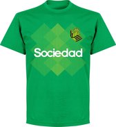 Real Sociedad Team T-Shirt - Groen - XXL