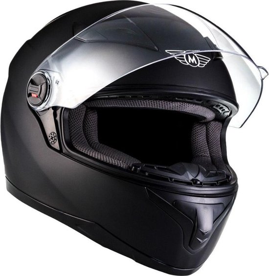 postkantoor aantrekken helder MOTO X87 Racing integraal helm scooterhelm, motorhelm met vizier, Zwart,  XL... | bol.com
