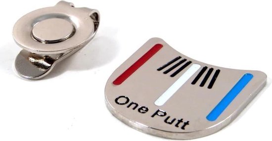 Firsttee - One Putt - PUTTER LIJN - Marker - Magneet - Bal markeren - Pet - Clip - Afneembaar - Greens - Golf - Greenmarker - Marker golfbal - Golfbalmarkers - Golfballen - Golf accessoires - Golf sport - Golf training - Cadeau van Firsttee — afbeelding 2