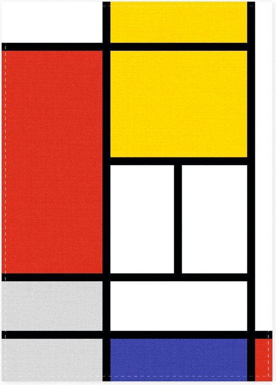 Theedoek Mondriaan 50 x 70 cm