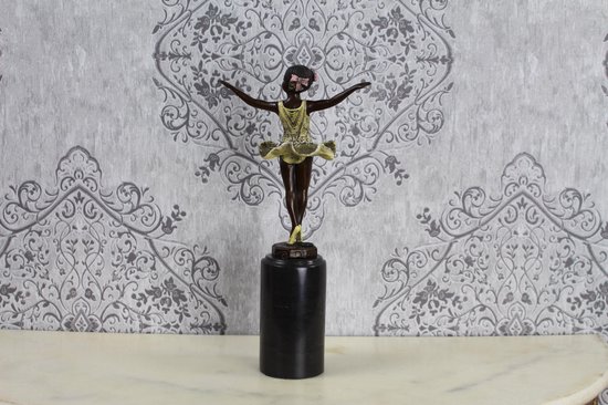 Bronzen Beeld Ballerina 38.8 cm Hoogte.