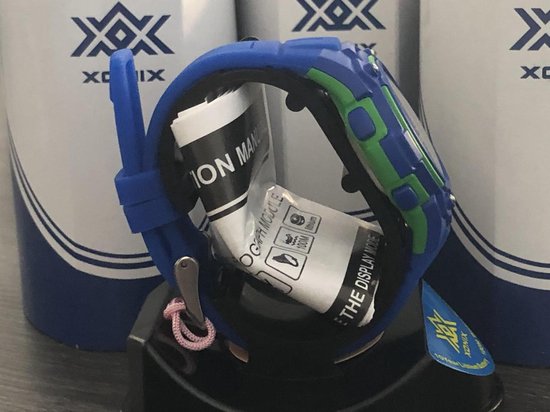 Timex Kinderhorloge Time Machines Digitaal 35mm Blauw/Zwart/Groen dubbellaags met nylon band TW7C26000