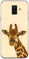 Samsung Galaxy A6 (2018) Hoesje Transparant TPU Case - Giraffe #ffffff