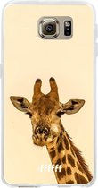 Samsung Galaxy S6 Hoesje Transparant TPU Case - Giraffe #ffffff