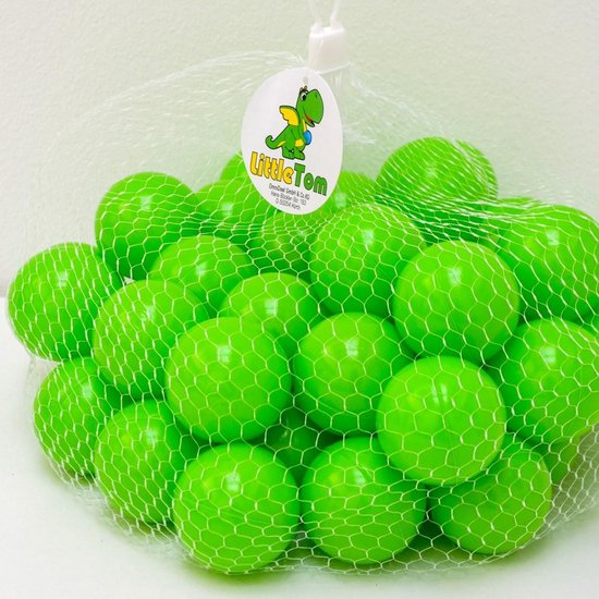 50 Baby ballenbak ballen - 5.5cm ballenbad speelballen voor kinderen vanaf 0 jaar Groen - LittleTom
